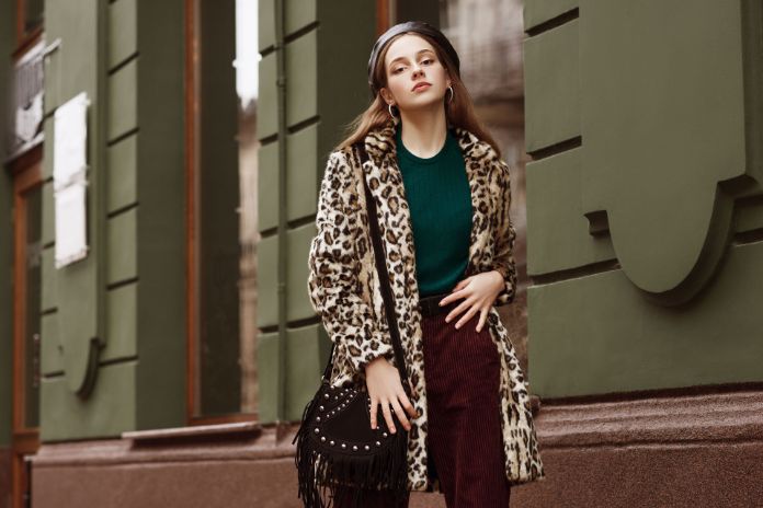 Style Spy: Fashion Model Goes Casual in Faux Furr and Plaid